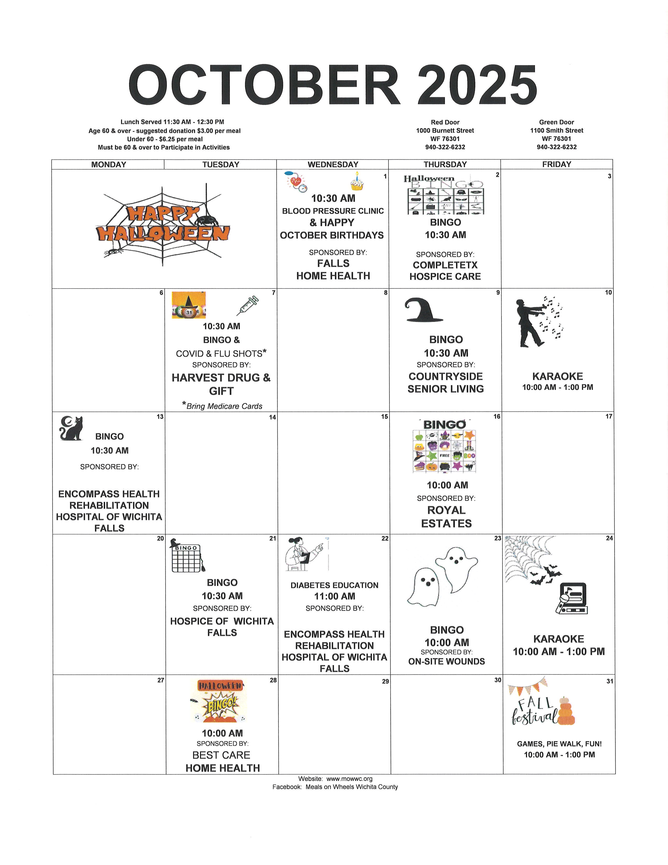 October 2025 Activities